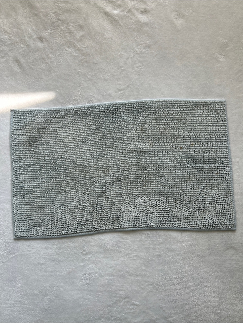 Textured Bath Mat in Light Blue